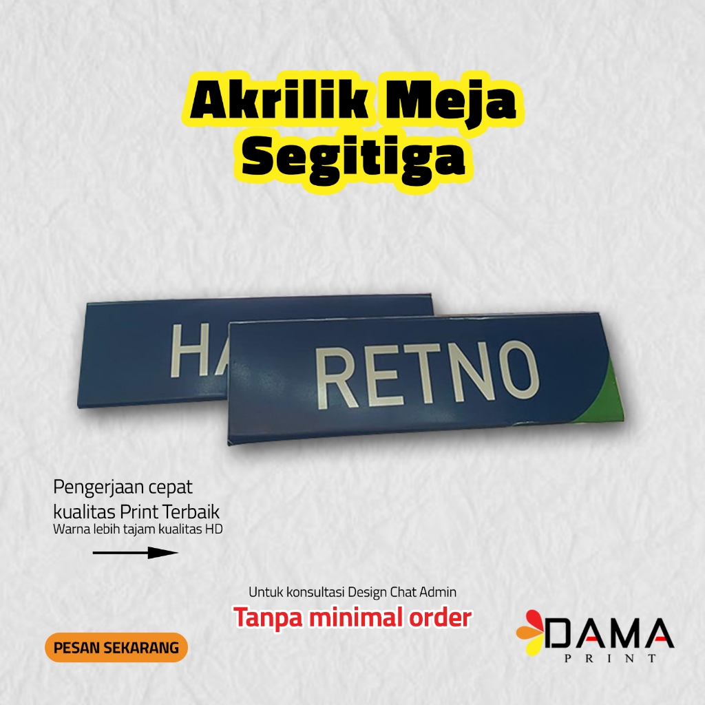 AKRILIK MEJA / PAPAN KASIR / AKRILIK / AKRILIK MEJA SEGITIGA