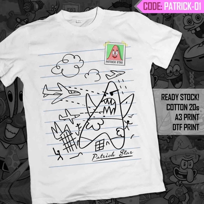 Kaos Baju Model Tanda Tangan Patrick / Kaos Tanda Tangan Patrick