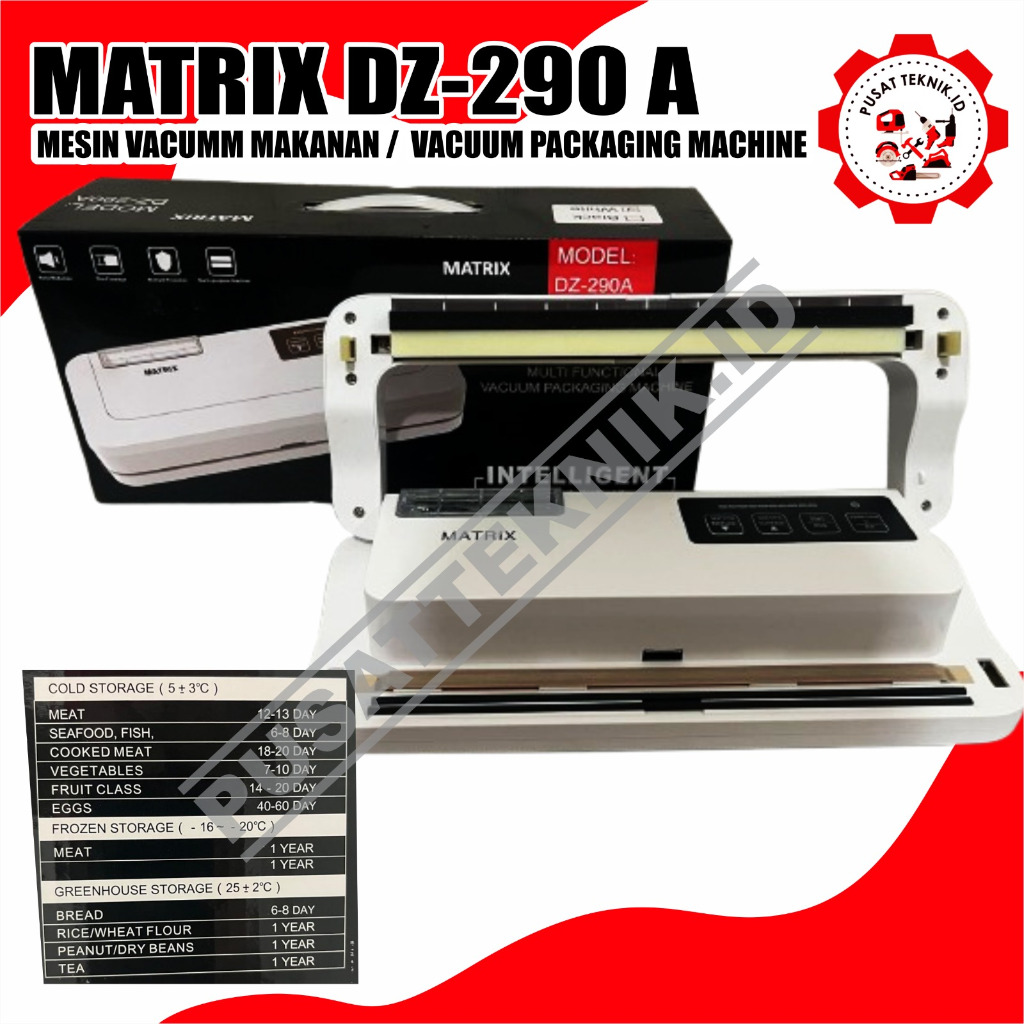 VACUM SEALER MATRIX DZ290A MESIN VACUM SEALER BASAH & KERING MATRIX DZ-290A