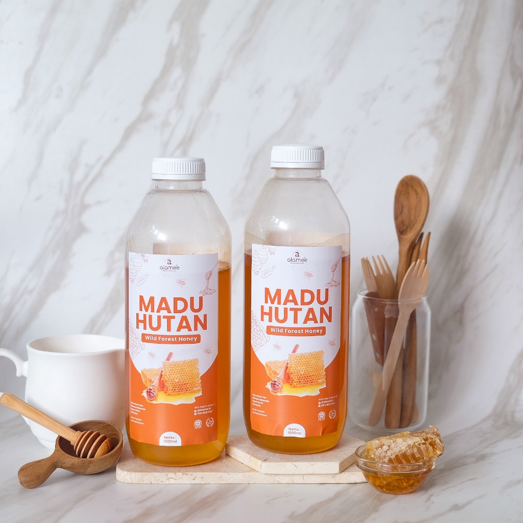 

Madu Murni Hutan Asli 1000ml Raw Honey Liar Alami Natural Manis Forest organikya