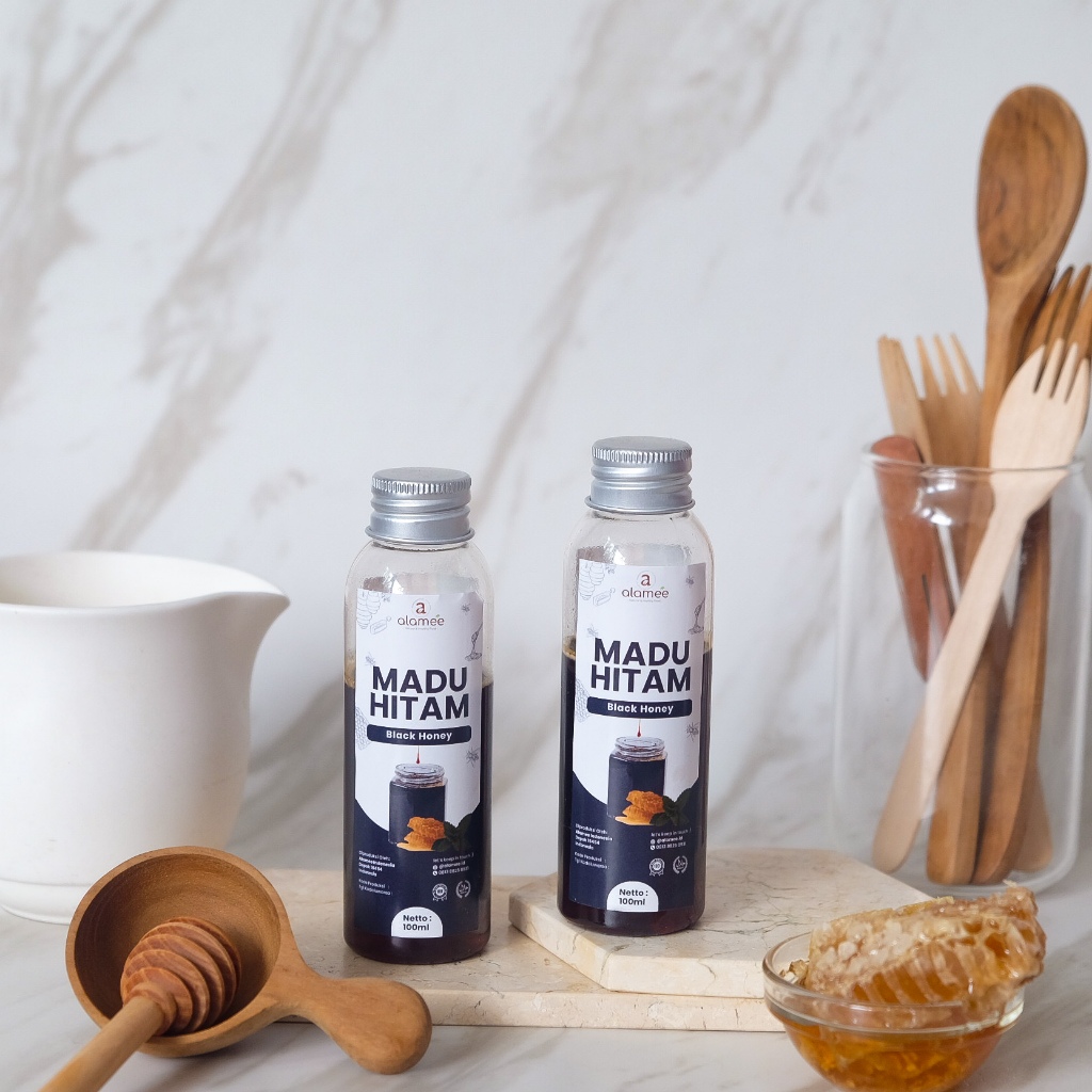 

Madu Hitam Pahit 100ml Asli Black Honey Raw Murni Alami Natural Hutan Forest naturganik