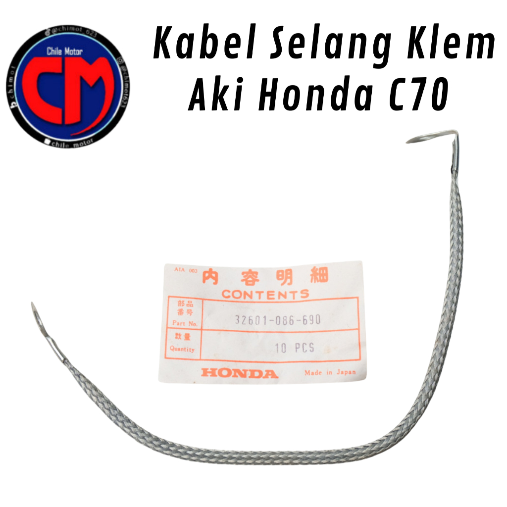 32601-086-690 Kabel Selang Klem Aki Honda C70 C 70 C700 C 700 C800 C 800 Supercub