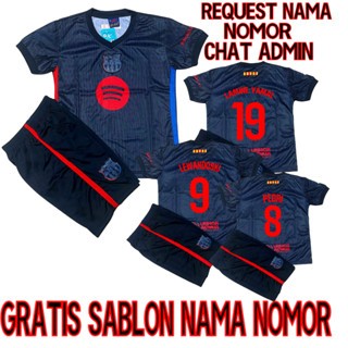 setelab baju bola anak barcelona printing/JERSEY BAJU BOLA ANAK JERMAN AWAY/SETELAN BAJU BOLA JERMAN