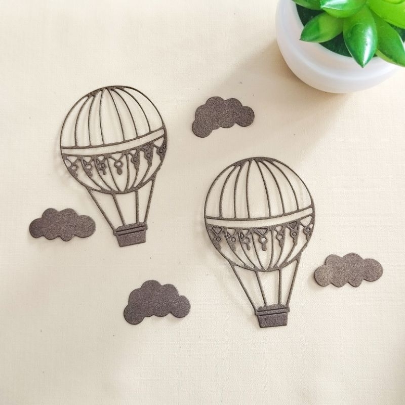 

(DSP) 1 SET/2PCS BALON UDARA DIES OUT/DIES CUT/HIASAN SCRAPBOOK/HIASAN MAHAR/HIASAN JURNAL