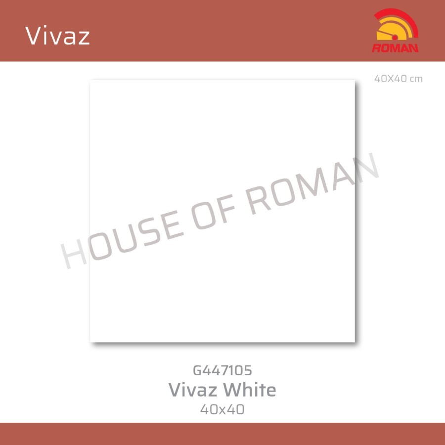 ROMAN KERAMIK Vivaz White 40x40 G447105 ROMAN KERAMIK