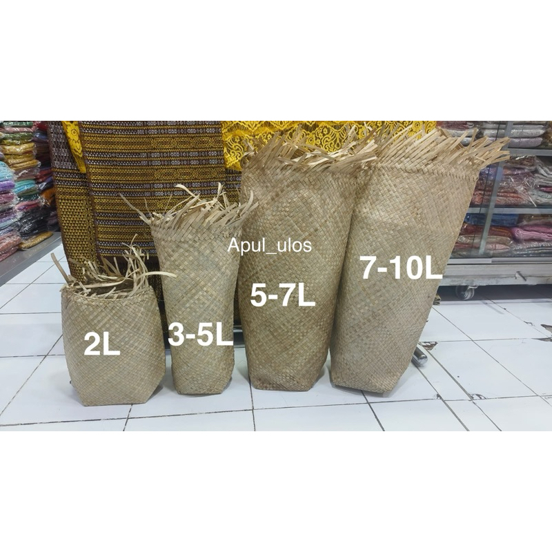 Tandok beras pandan Bahul batak Tandok anyam tenunan