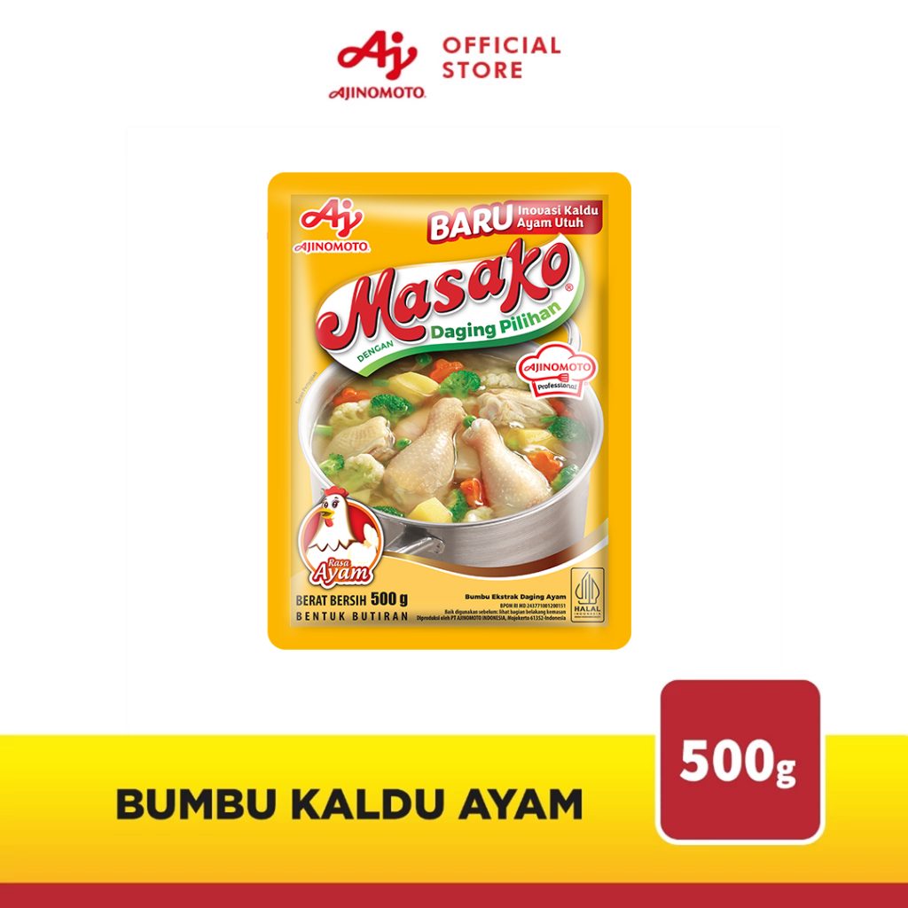 Masako® Bumbu Kaldu Ayam Penyedap Rasa 500g