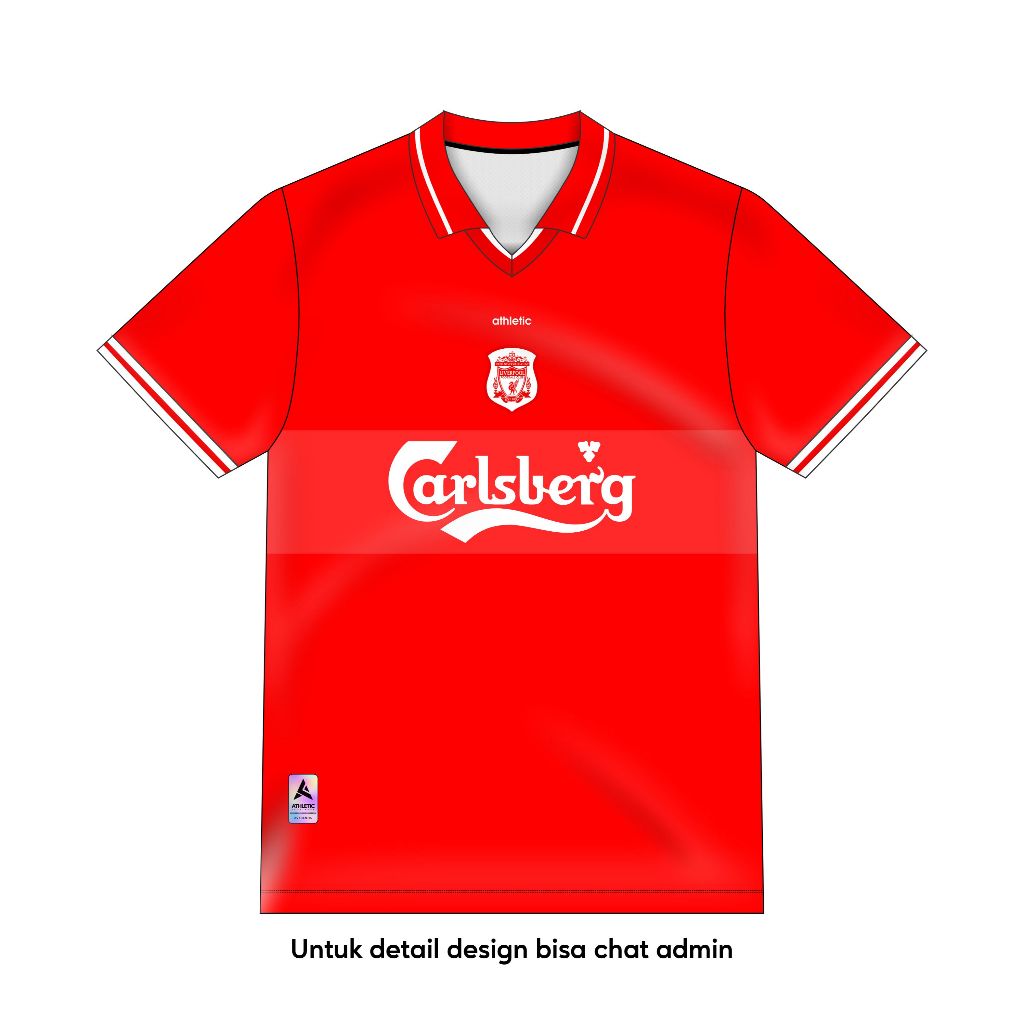 ATHLETIC SPORTWEAR - Jersey Vintage Bola Fantasy Liverpool Home 2000-01 Fullprinting Casual - Atasan