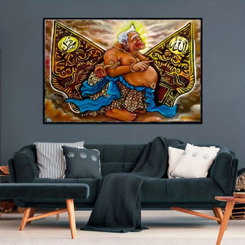 hiasan dinding,SEMAR,xtra jumbo 100×70cm,150×100cm,200×100cm,poster cetak,lukisan cetak,tanpa bingka