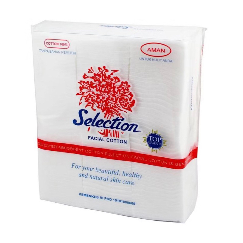 KAPAS MUKA Selection Facial Cotton 35 50 75 Gr KAPAS Tanpa Pemutih KAPAS Wajah Kotak Tipis Tebal Leb