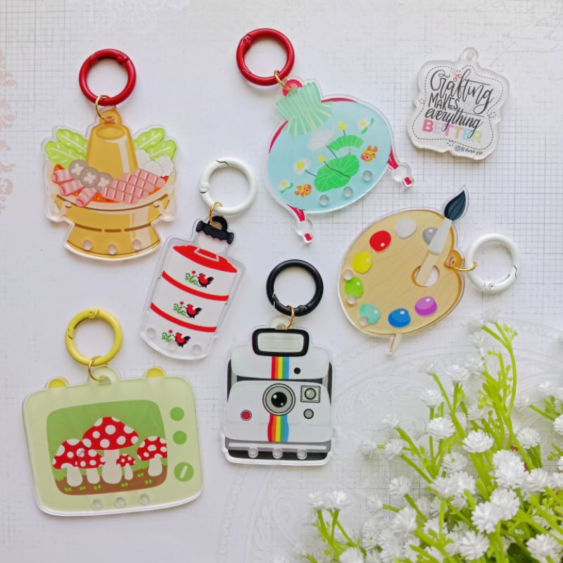 Acrylic Keychain Holder / Charm Holder