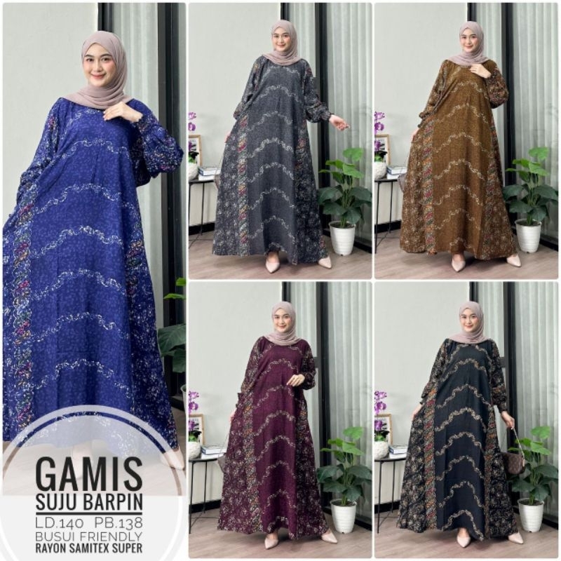 Gamis super jumbo  batik encim
