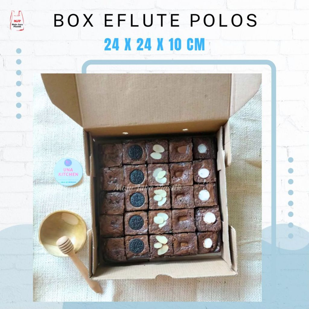 

Dus Box Hampers 24x24x10 cm EFLUTE POLOS Packaging Olshop Sovenir Kotak Kado Snack