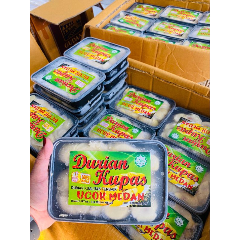 

durian kupas Ucok medan
