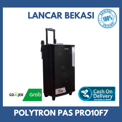 POLYTRON PAS PRO10F7 Speaker Aktif Portable (10 Inch) - Free mic 2