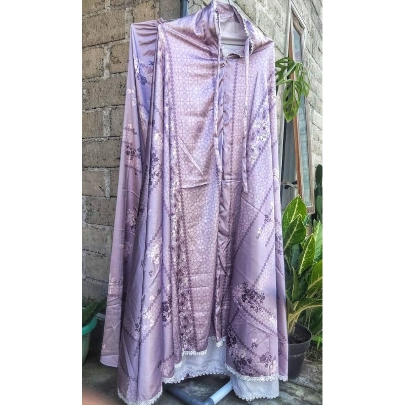 Mukena Armani silk motif