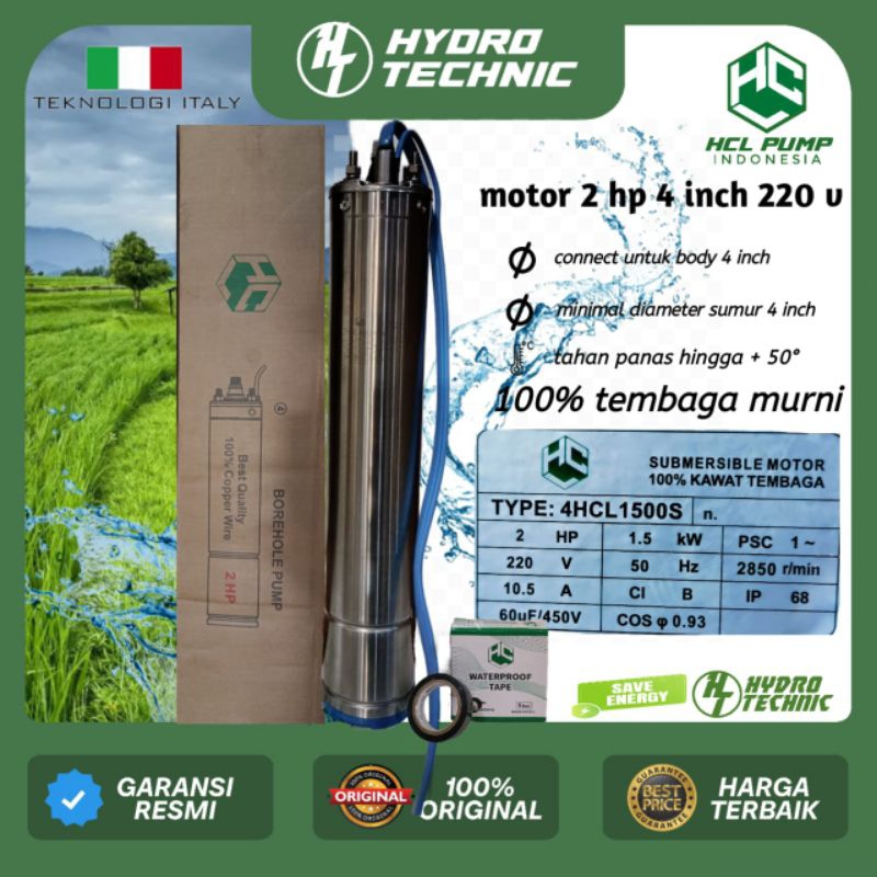MOTOR 2 HP 220 V L HCL ORIGINAL