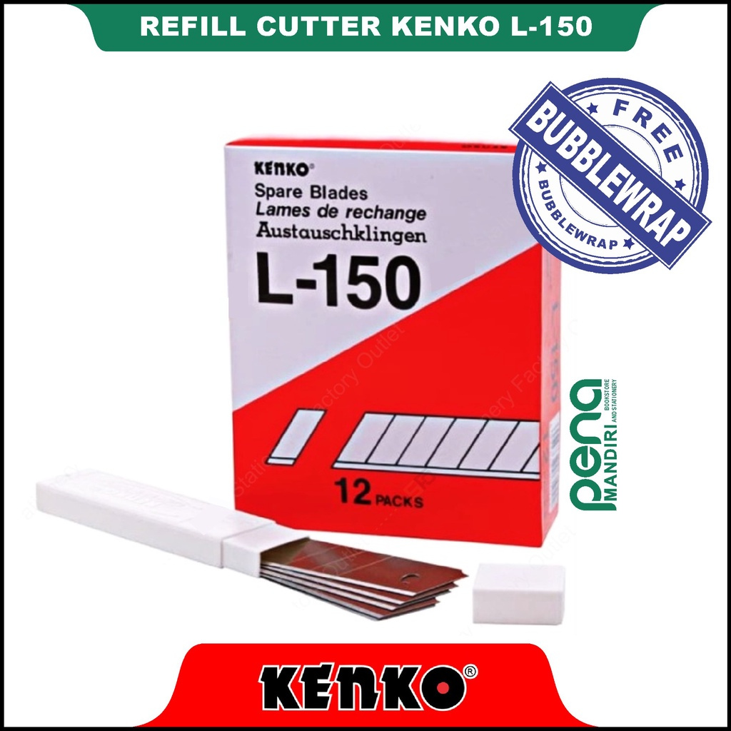 

Kenko Spare Blades Isi Cutter L - 150 Isi Refill Cutter Besar