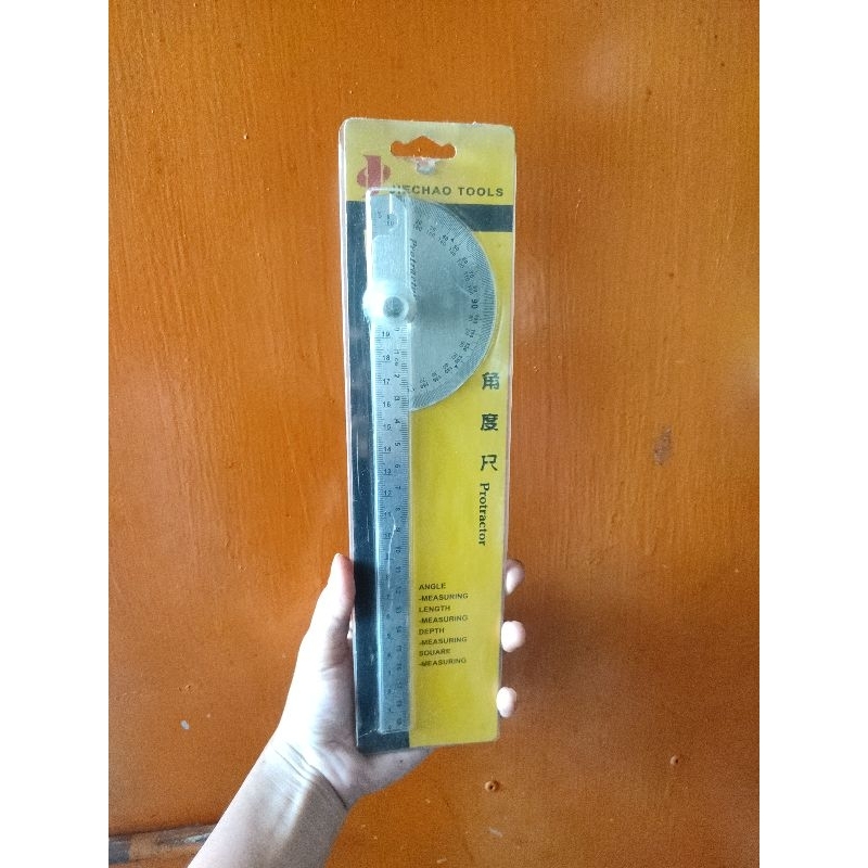 

busur derajat besi 8inc