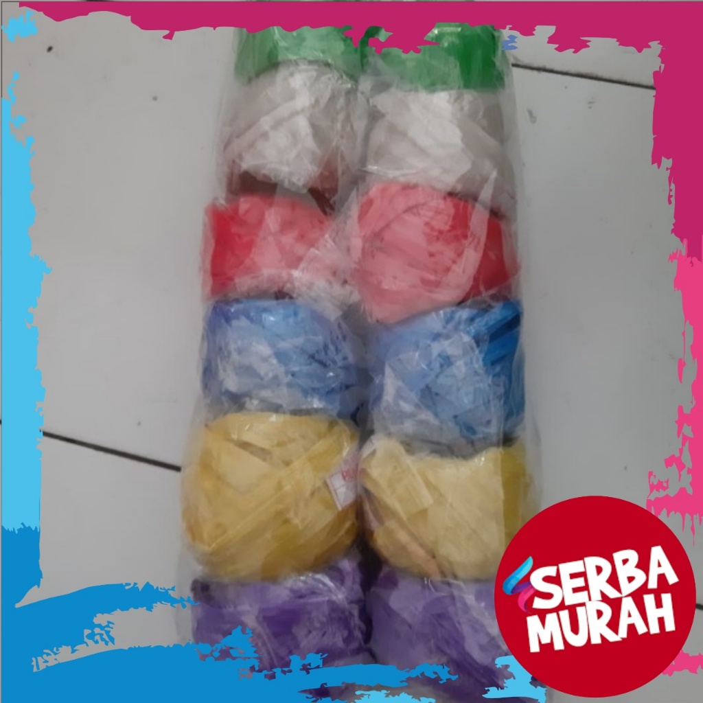

Tali Rafia Warna Kecil Per Biji Warna Warni