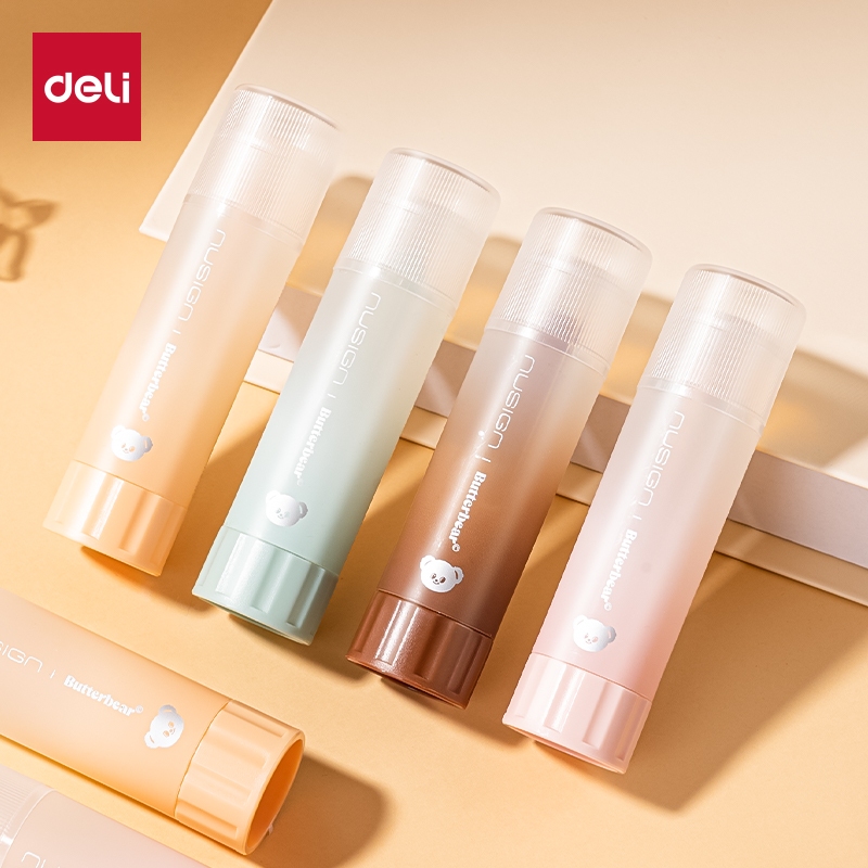 

Deli x Butterbear Transparent Glue Stick / Lem Kertas Batang Transparan 8gr Merekat Sempurna NS145-B