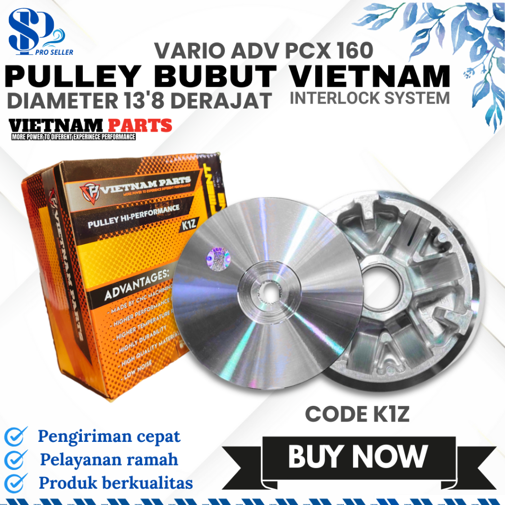 PULLEY BUBUT CUSTOM VARIO 125/150 KZR/K1Z PULLEY CUSTOM VARIO 150 PULLEY VARIO 125 PULLEY VARIO 150