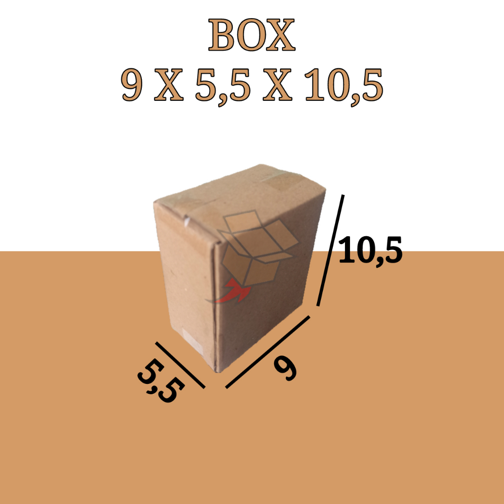 

Kardus Polos Karton Box Coklat DieCut 9 x 5,5 x 10,5