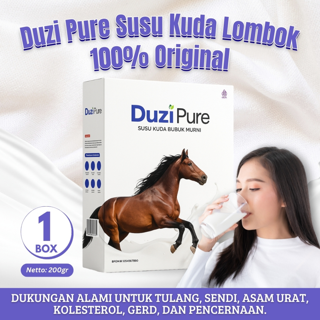 

Duzi Pure - Susu Kuda Lombok Bubuk 200 Gram