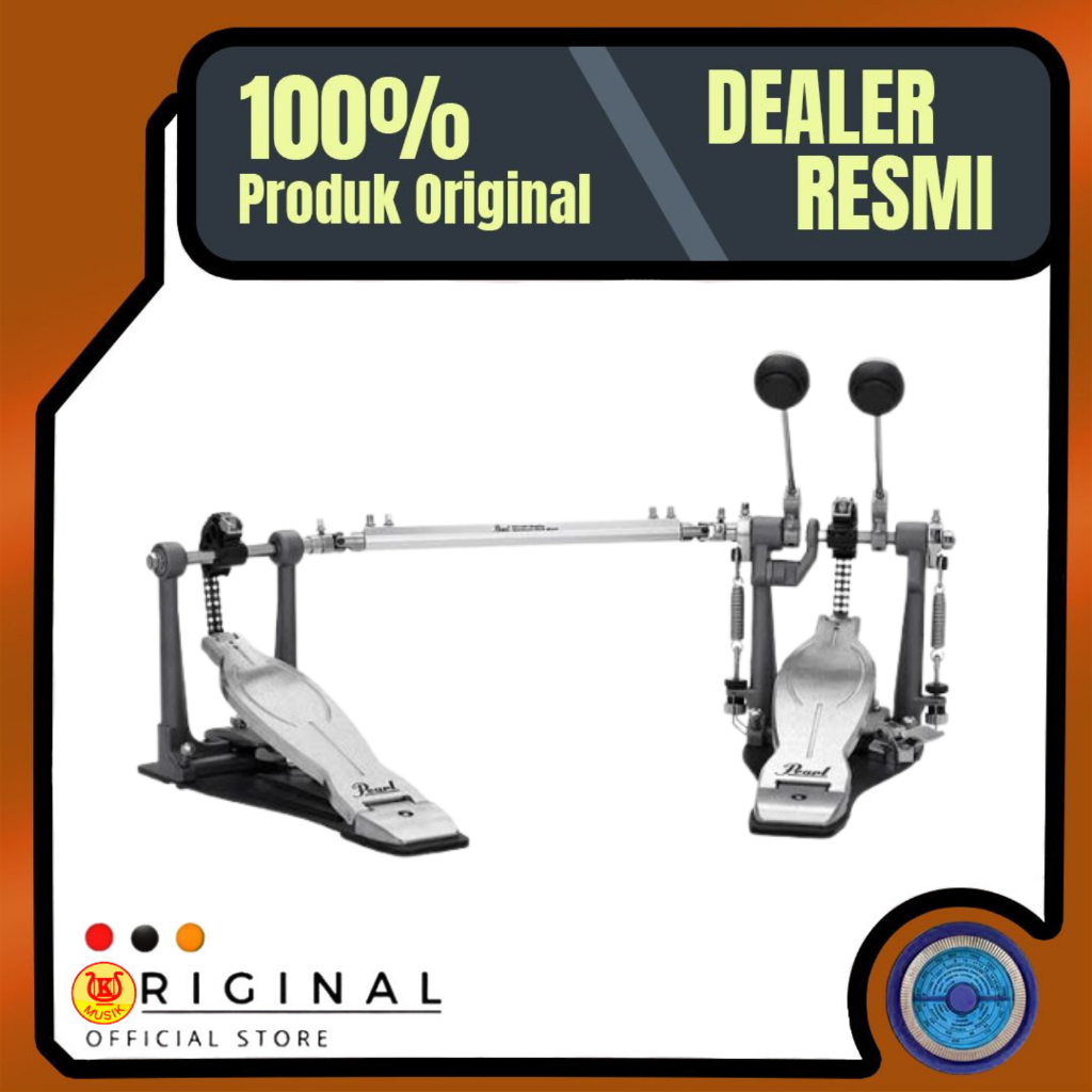 Pearl P1032 / Double Pedal Kick Drum / Black Double Pedal Eliminator Pearl