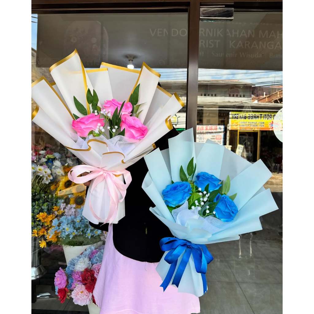 "Buket Bunga Artificial/ Buket Mawar / Buket Murah/ Buket Bunga Palsu/ Buket Graduation Valentine SL