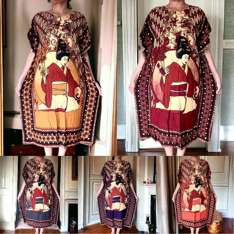 Daster Busui Kelelawar Lowo batik Oshin Kain santung premium