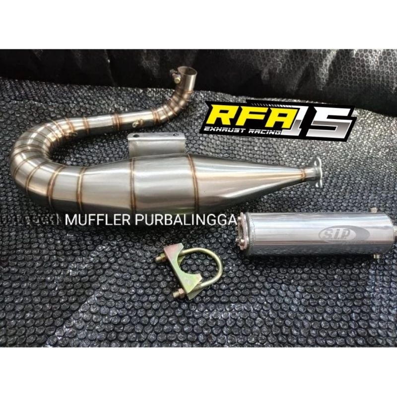 Pipa Knalpot vespa Buang kiri Sip For Vespa Px excel Super Vbb