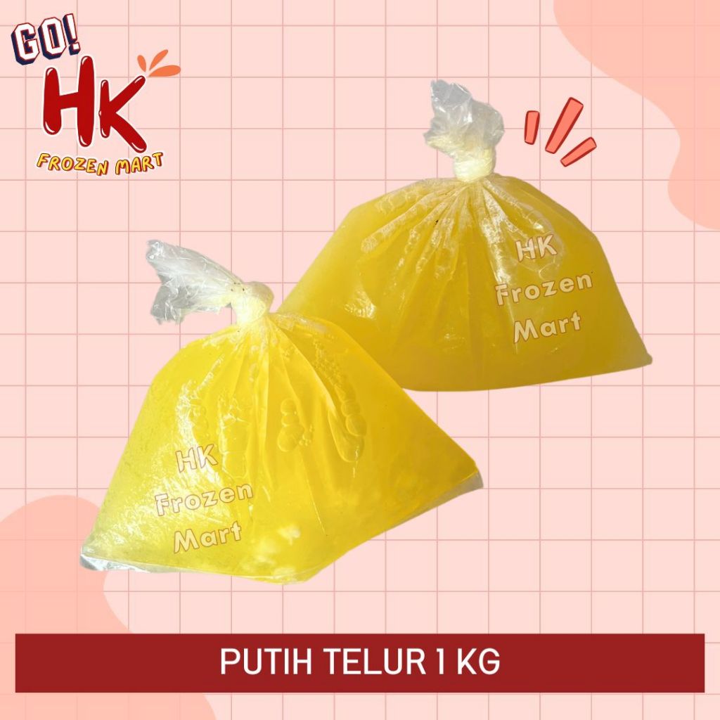 

INSTAN ONLY - Putih Telur 1 KG | HK Frozen Mart