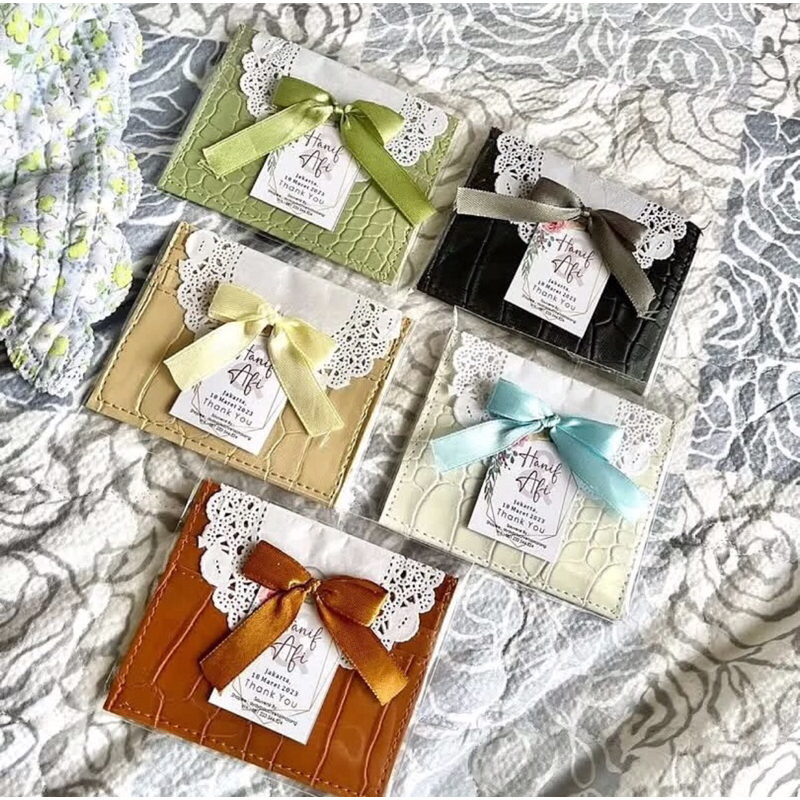 souvenir pernikahan card holder