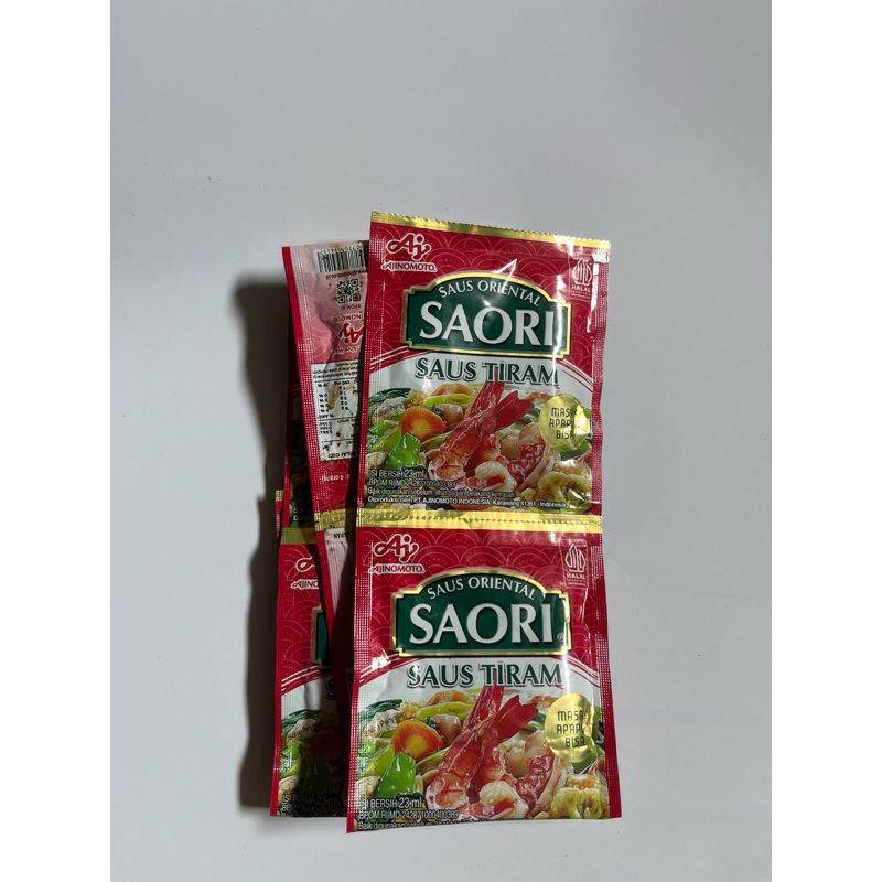

saori saus tiram kemasan sachet 1 renteng isi 10 sachet