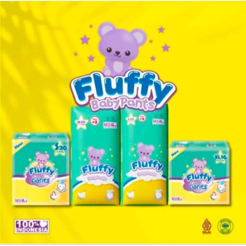 Fluffy popok pants baby
