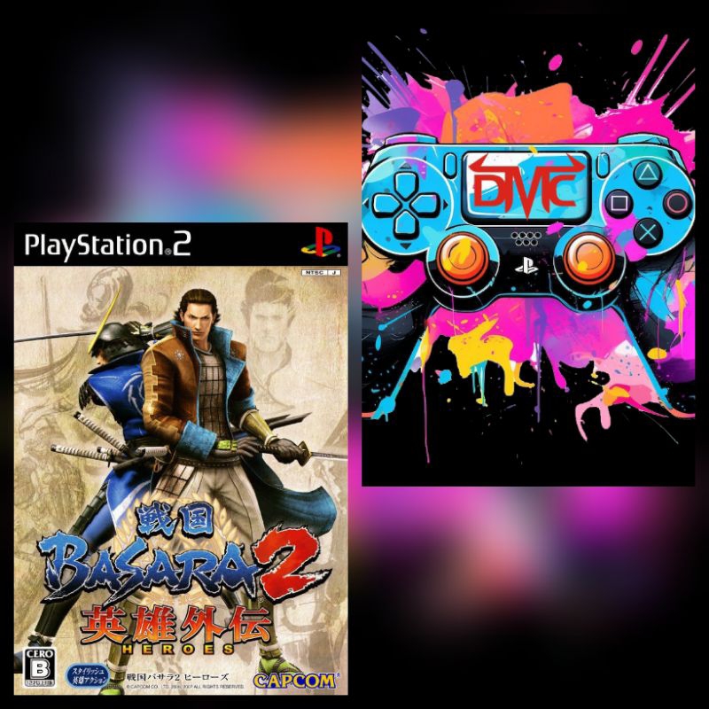KASET PS2 FAT DAN SLIM BASARA 2 HEROES PS 2 KASET TULIS SPIDOL.