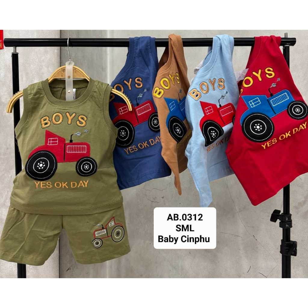 Setelan Anak Laki-laki Lengkong Jaya Model Lengan Singlet