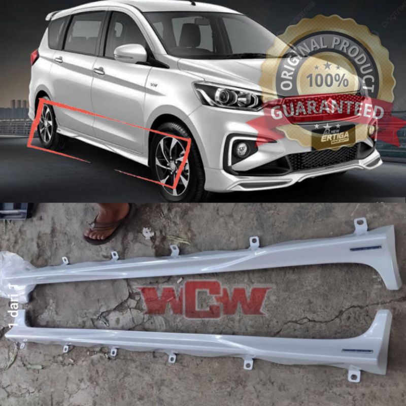 bodykit  side skirt samping suzuki  Ertiga  sporty all-new 2019 2020 original kiri kanan