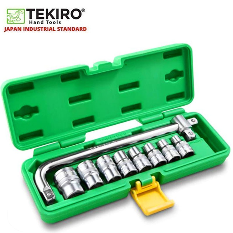 Kunci Sok Set TEKIRO 10pcs 8mm-24mm - Box Plastik / Sock Wrench Set Lengkap - Original