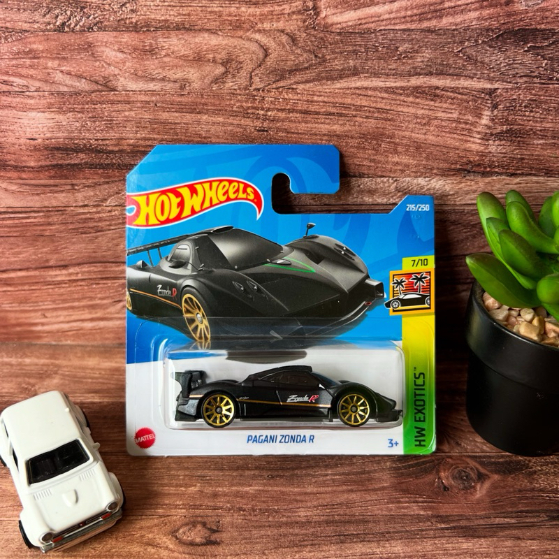 Hot Wheels Short Card Pagani Zonda R Hitam Diecast Original