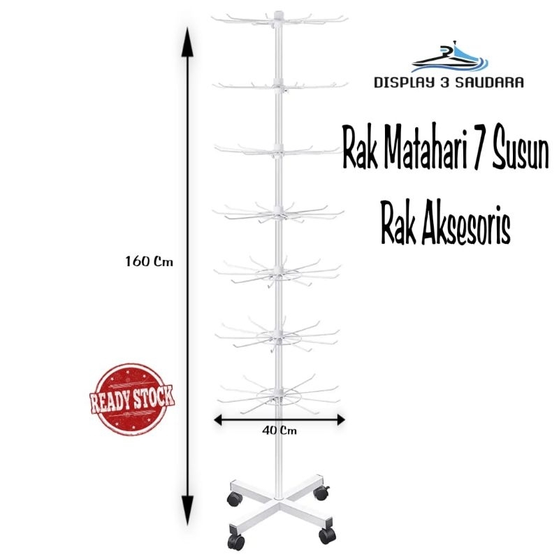 RAK AKSESORIS GANTUNGAN DISPLAY RAK PUTAR/RAK DISPLAY GANTUNGAN AKSESORIS HP DAN JAM TANGAN  PUTAR M