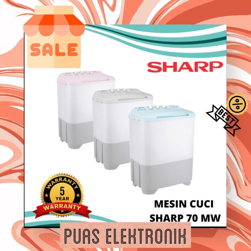 MESIN CUCI 2 TABUNG ES T70 MW/ES T80 MW/ES T90 MW