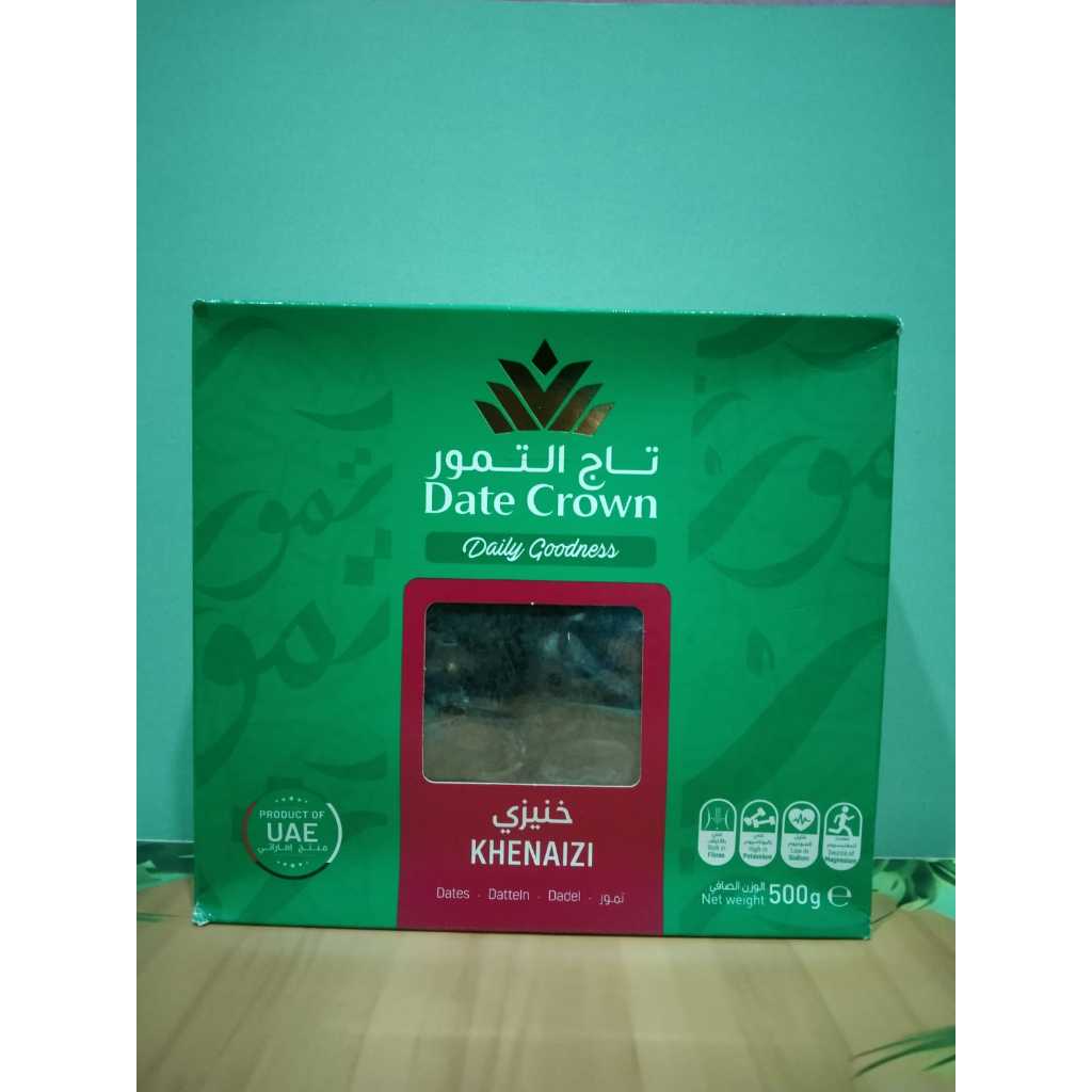 

Kurma Khenaizi Date Crown 500 gram - Kurma asli dari Uni Emirat Arab