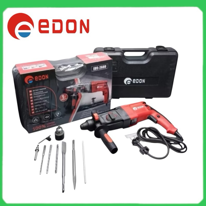 Mesin Bor Hammer EDON ED5-2680 Mesin Bobok Beton Tembok SDS Plus
