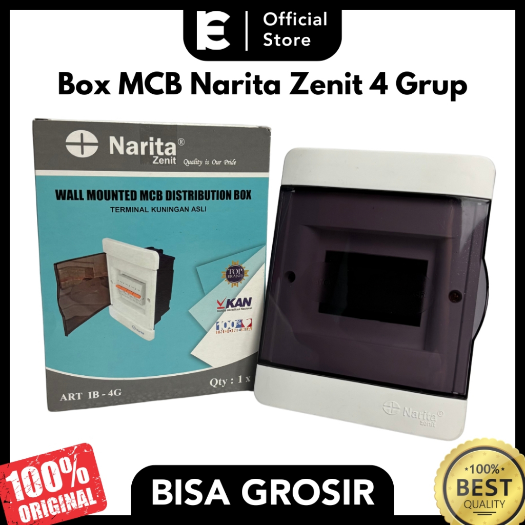 Box MCB Narita Zenit 4 Grup Inbow Tanam Dinding Panel Listrik Rumah