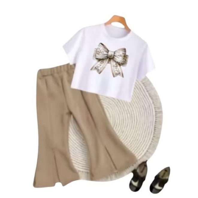 BAJU ANAK PEREMPUAN MOTIF PITA CELANA KULOT TERBARU 1-8 THN / OOTD SETELAN ANAK CEWE YANG SEDANG TRE