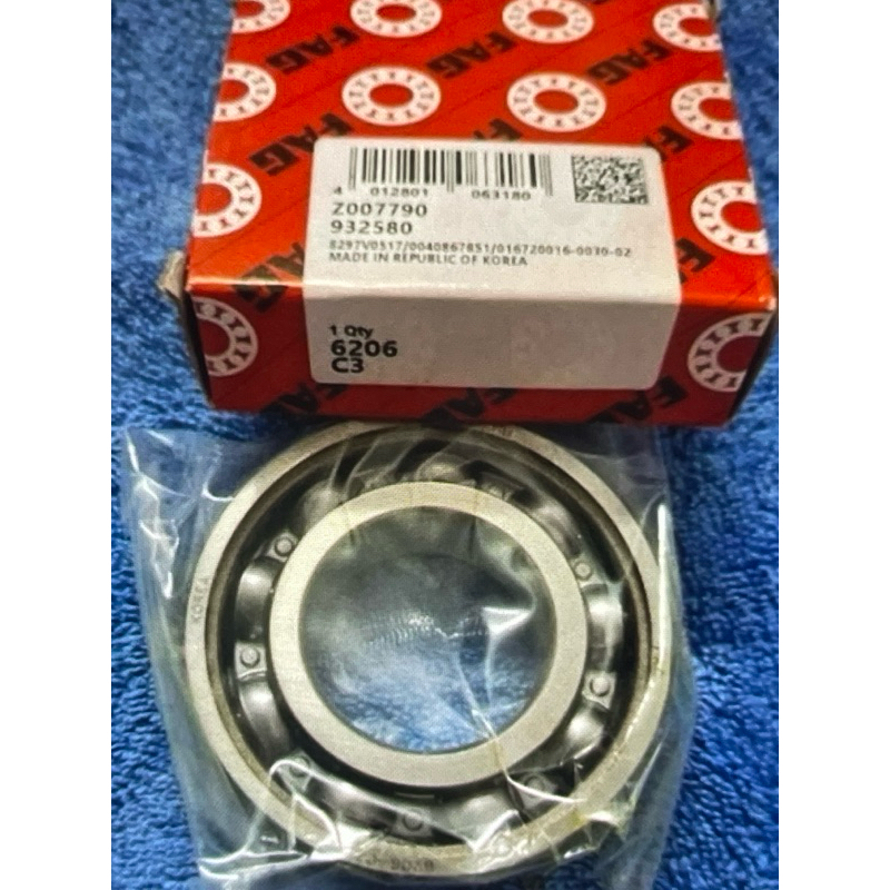 Bearing 6206 / 6206 C3 FAG ASLI ORIGINAL