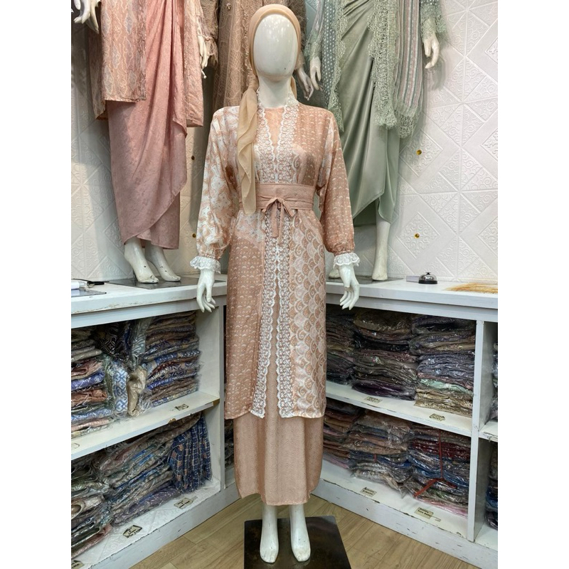 Set Outer Renda Batik Viscose Obby