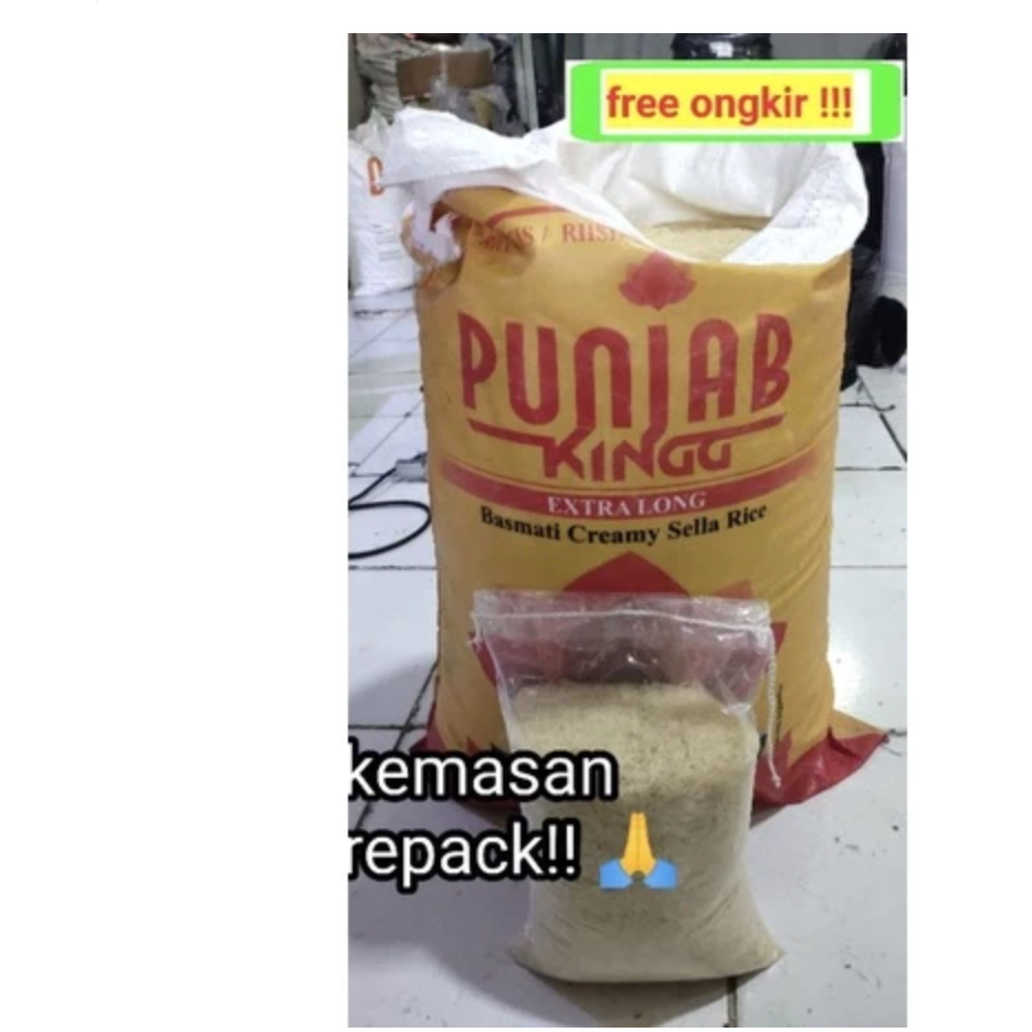 

Beras Basmati Punjab Kingg 5kg Kemasan Eceran/ Repack!!